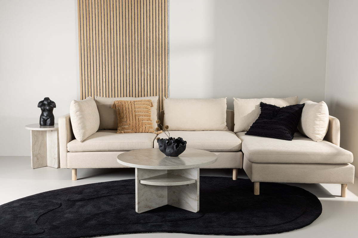 Zero 3-sits L-soffa Beige