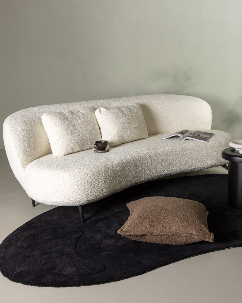 Luna 3-sits soffa Vit