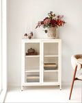 Brisbane Display Cabinet – Off White (101 x 80 x 40 cm)