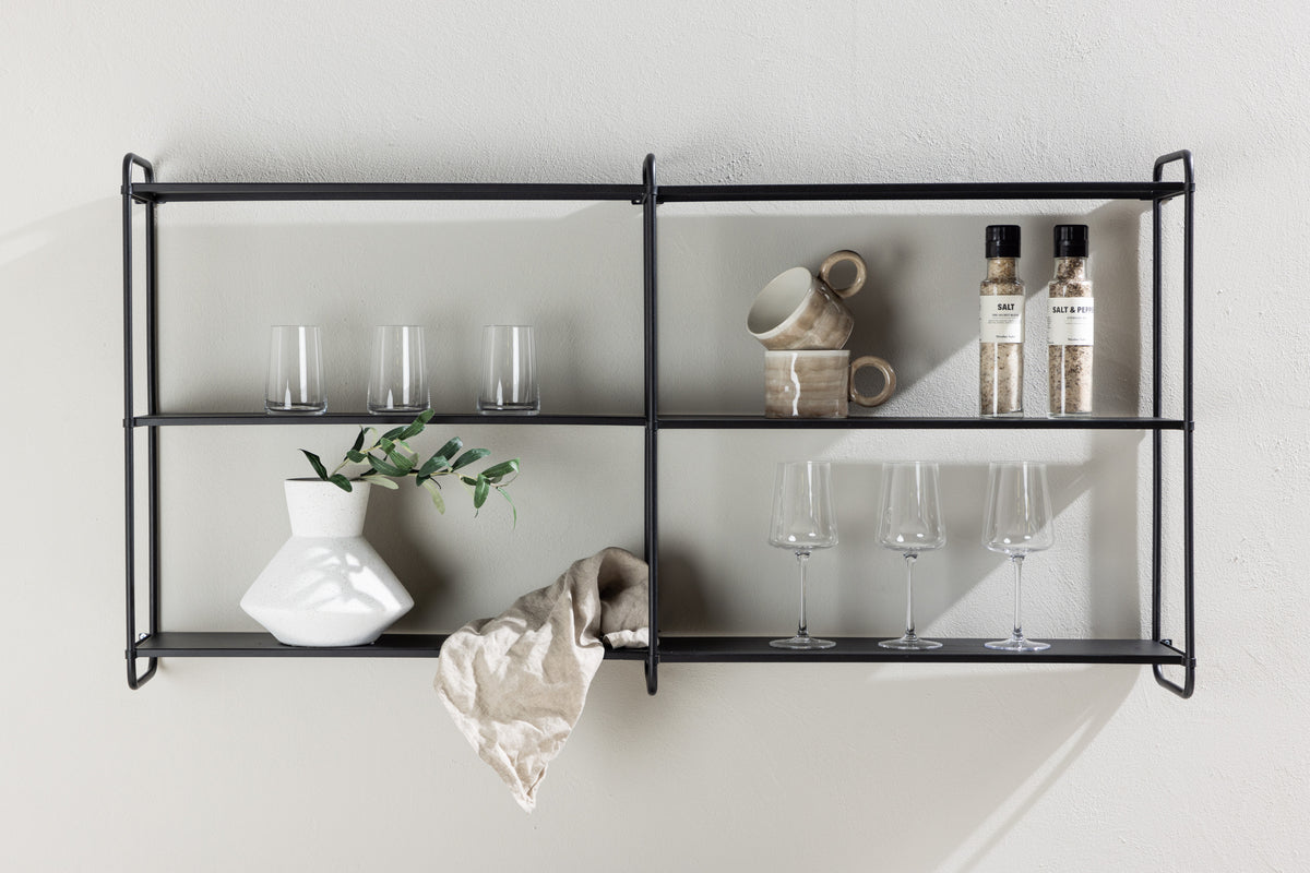 Lyon Hyllor 18 x 63 x 122 Svart
