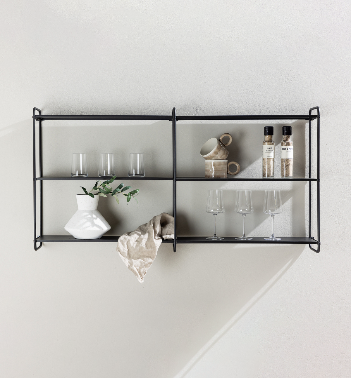 Lyon Hyllor 18 x 63 x 122 Svart