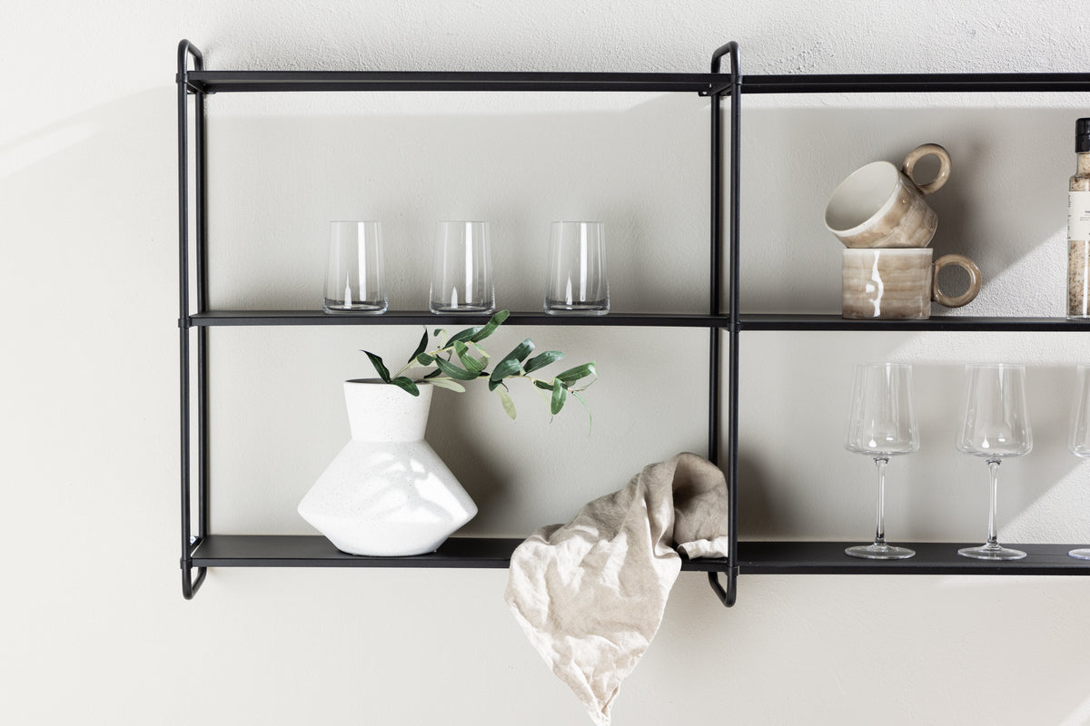 Lyon Hyllor 18 x 63 x 122 Svart