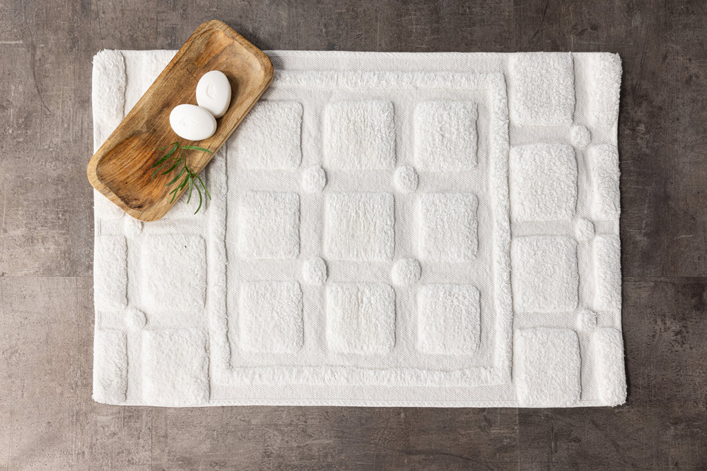 Putte Rektangulära Mattor 90 x 60 Vit