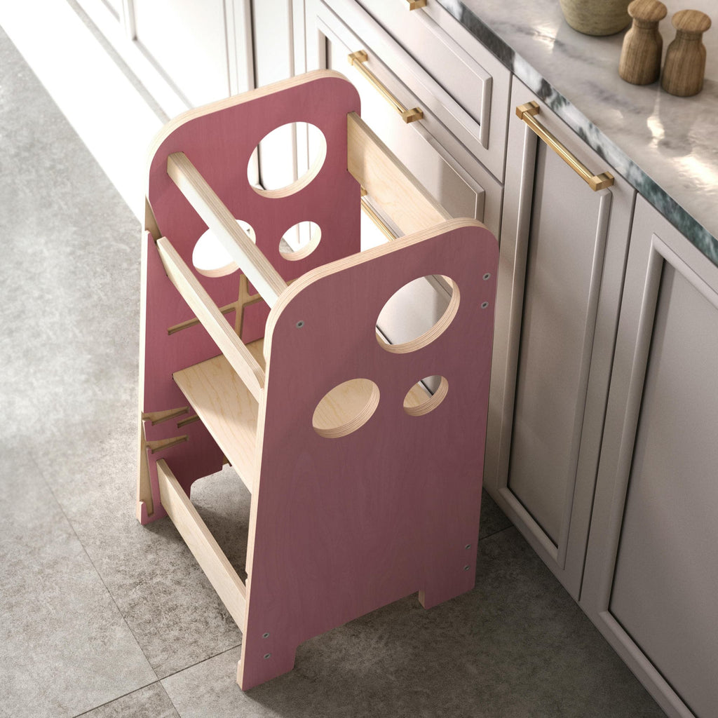 Wachsender Lernturm 3-in-1 – rosa – BusyKids