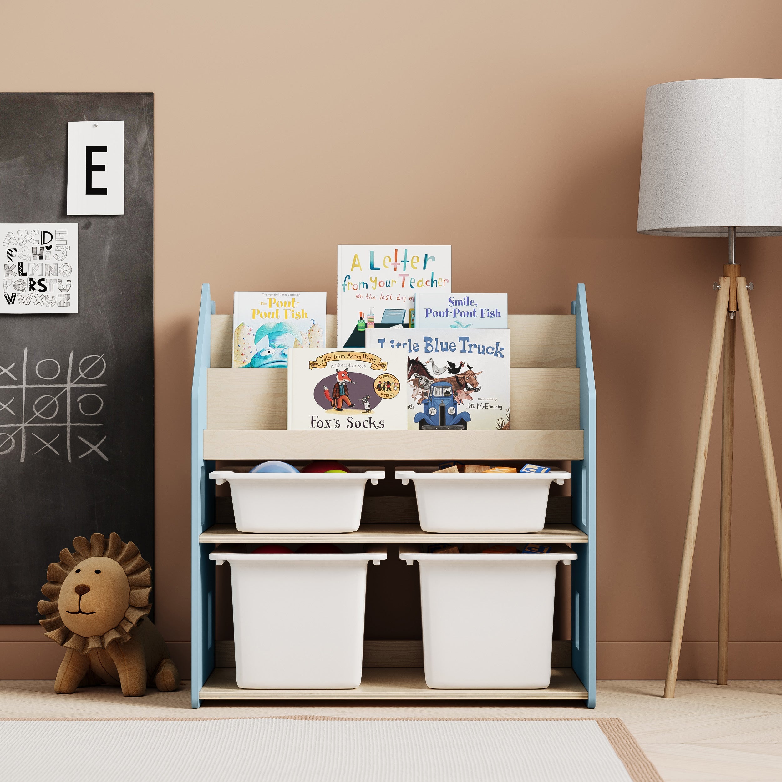 2in1-Kinderregal - zart blau – BusyKids