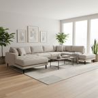 Lido U-soffa Open End – Stone