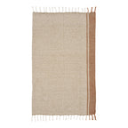 Almora Pläd – Beige / Guldorange