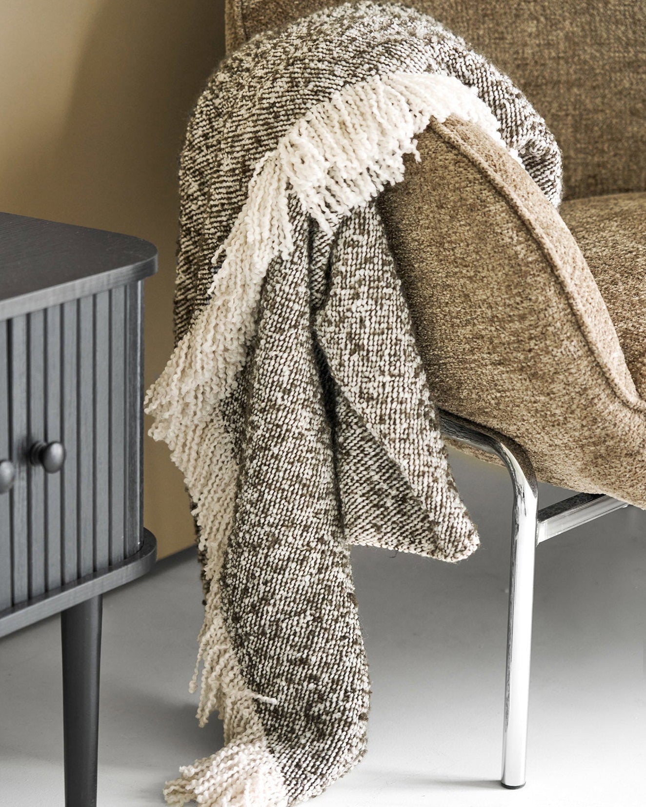 Sira Pläd – Beige / Brun