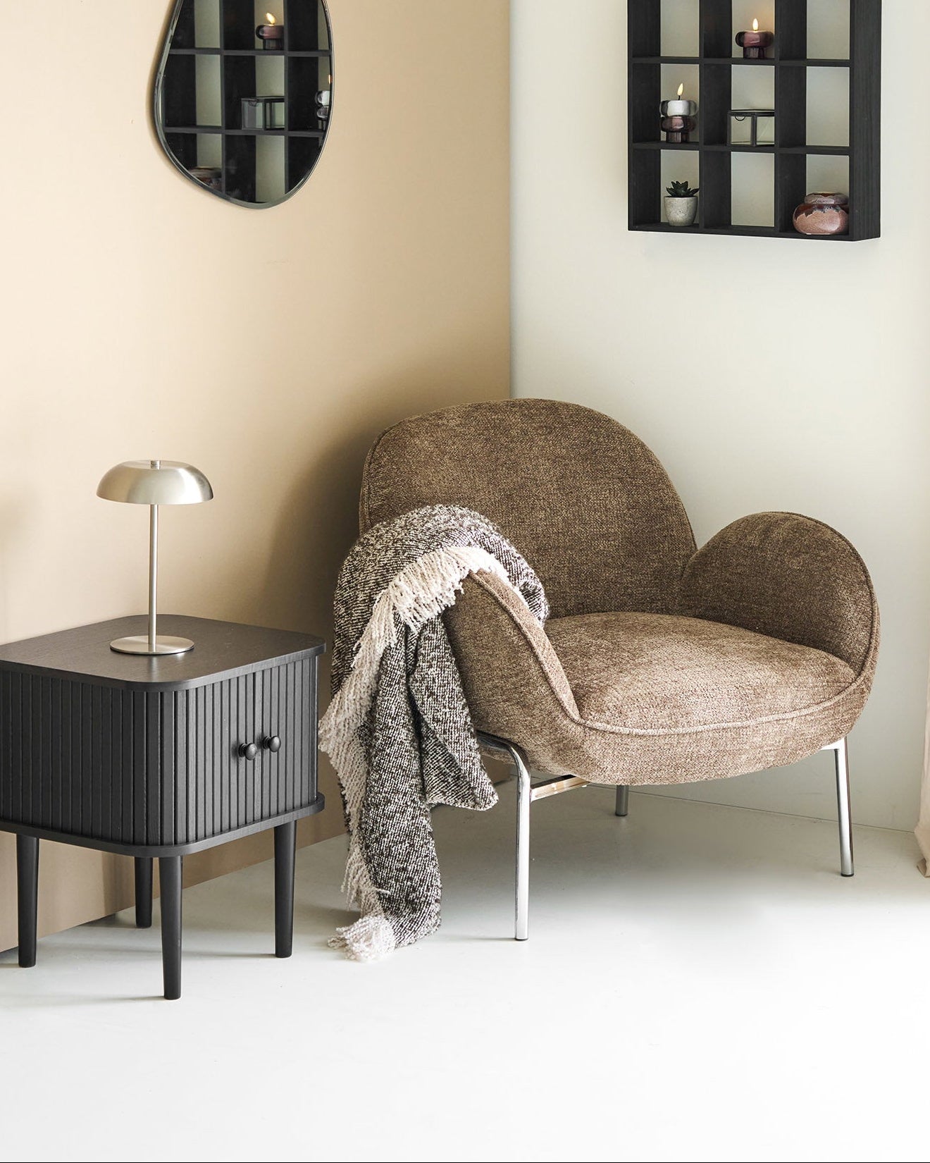 Sira Pläd – Beige / Brun