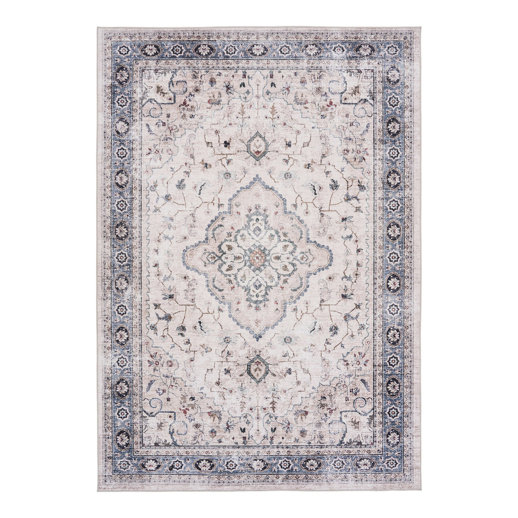 Havana Matta – Off white / Beige / Dammblå (200 x 300 cm)