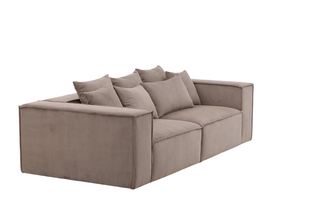 Gillholmen 3-sitssoffa – Brun Manchester