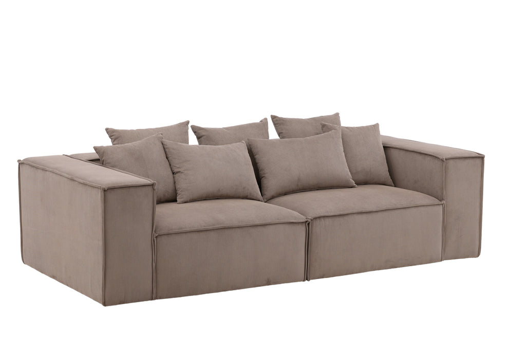 Gillholmen 3-sitssoffa – Brun Manchester