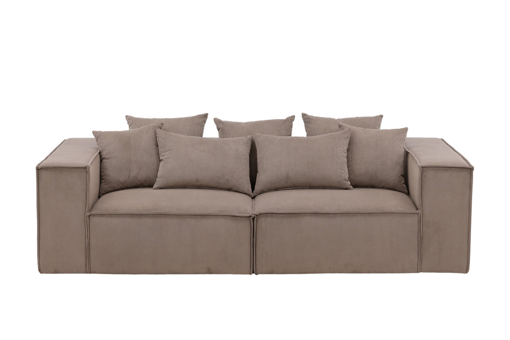 Gillholmen 3-sitssoffa – Brun Manchester