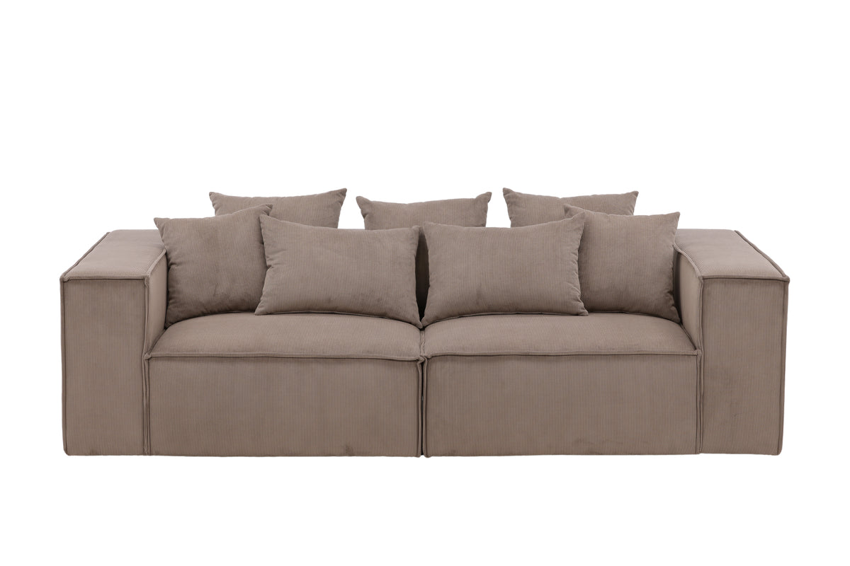 Gillholmen 3-sitssoffa – Brun Manchester