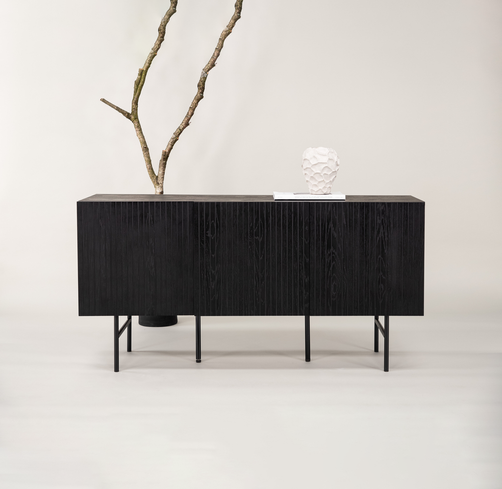 Björkön Skåp 42 x 75 x 150 Svart