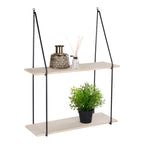 Haag Vägghylla – Svart / Natur