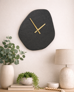 Vienna Väggklocka Svart Cement