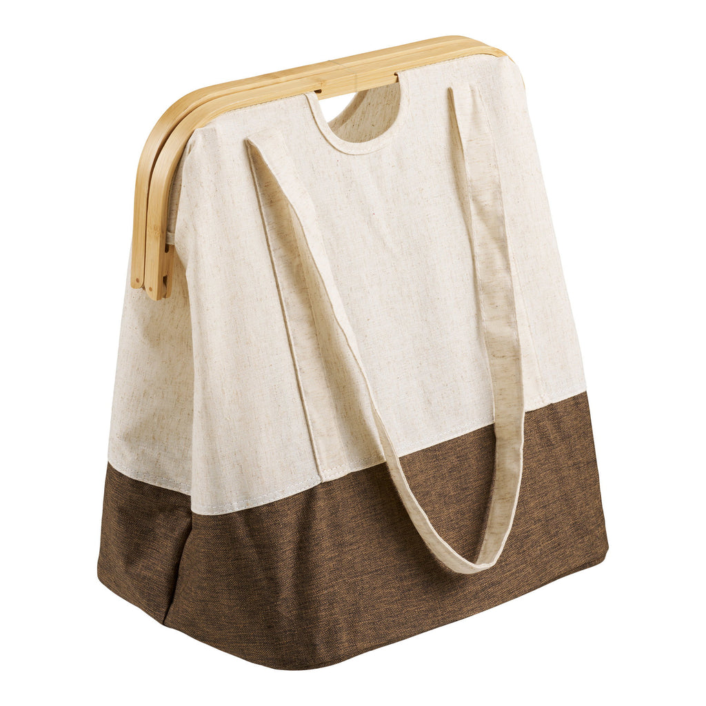 Noto Tvättkorg – Off White / Brun