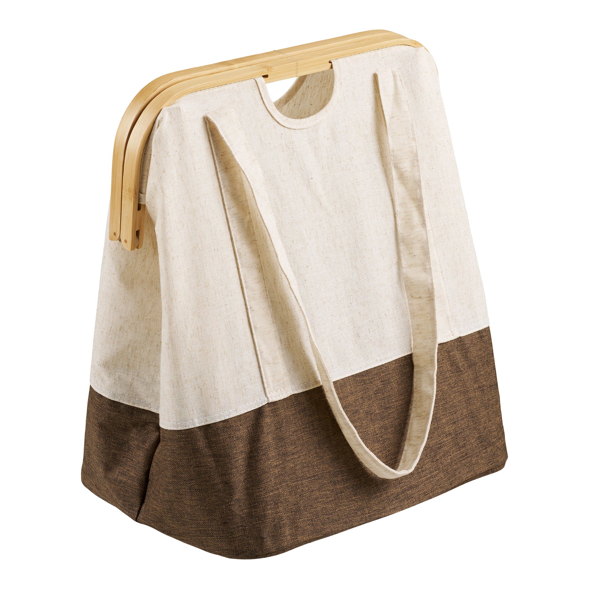 Noto Tvättkorg – Off White / Brun