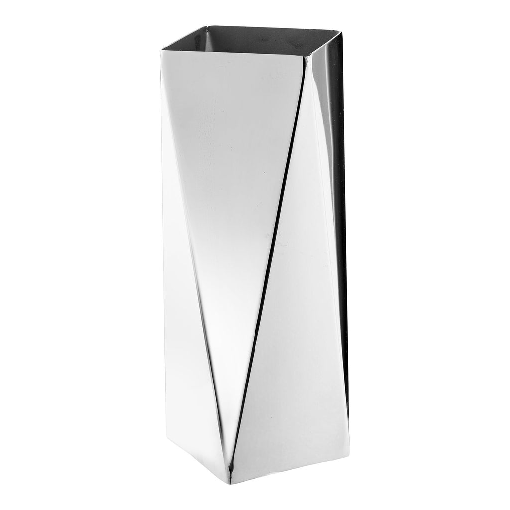 Vas i Silver – Rostfritt Stål, 8x8x23 cm