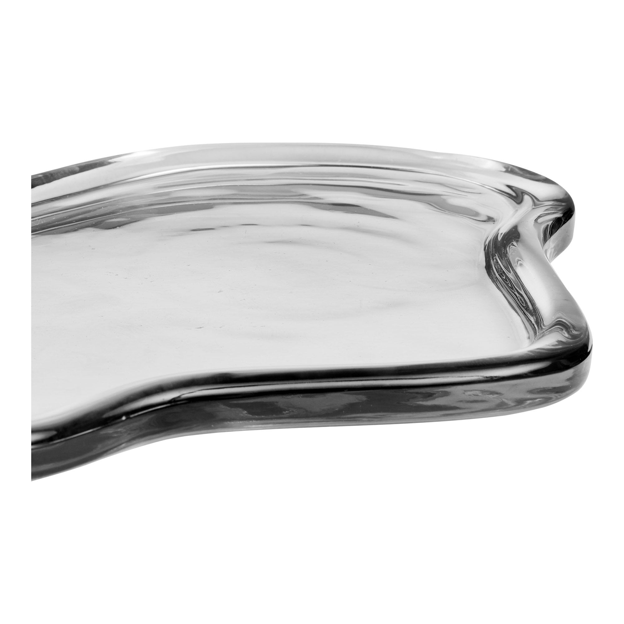 Elegant Glasbricka – Rökt ek