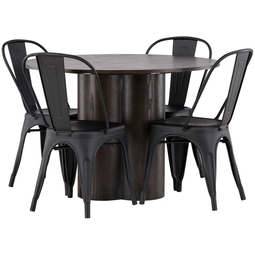 Tempe Matstolar 4-pack Svart