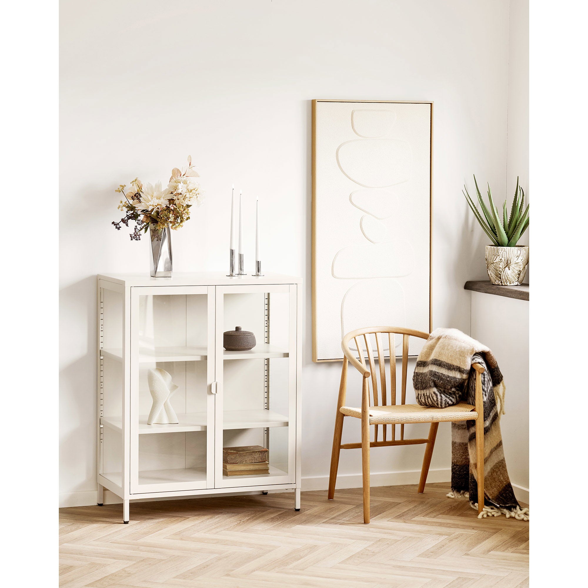 Ljusstakar – Silver (Set om 3)