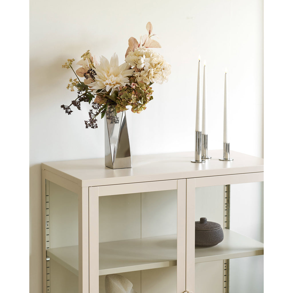Ljusstakar – Silver (Set om 3)