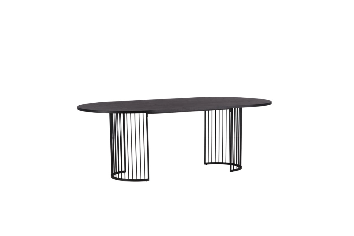Hamneskär Ovala Matbord 220 x 110 Svart