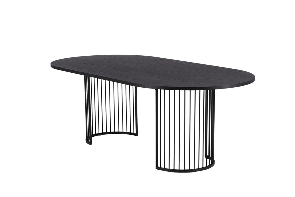 Hamneskär Ovala Matbord 220 x 110 Svart