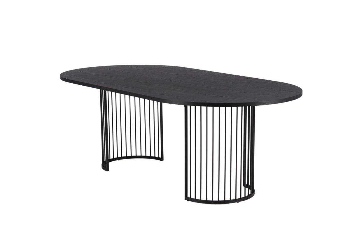 Hamneskär Ovala Matbord 220 x 110 Svart