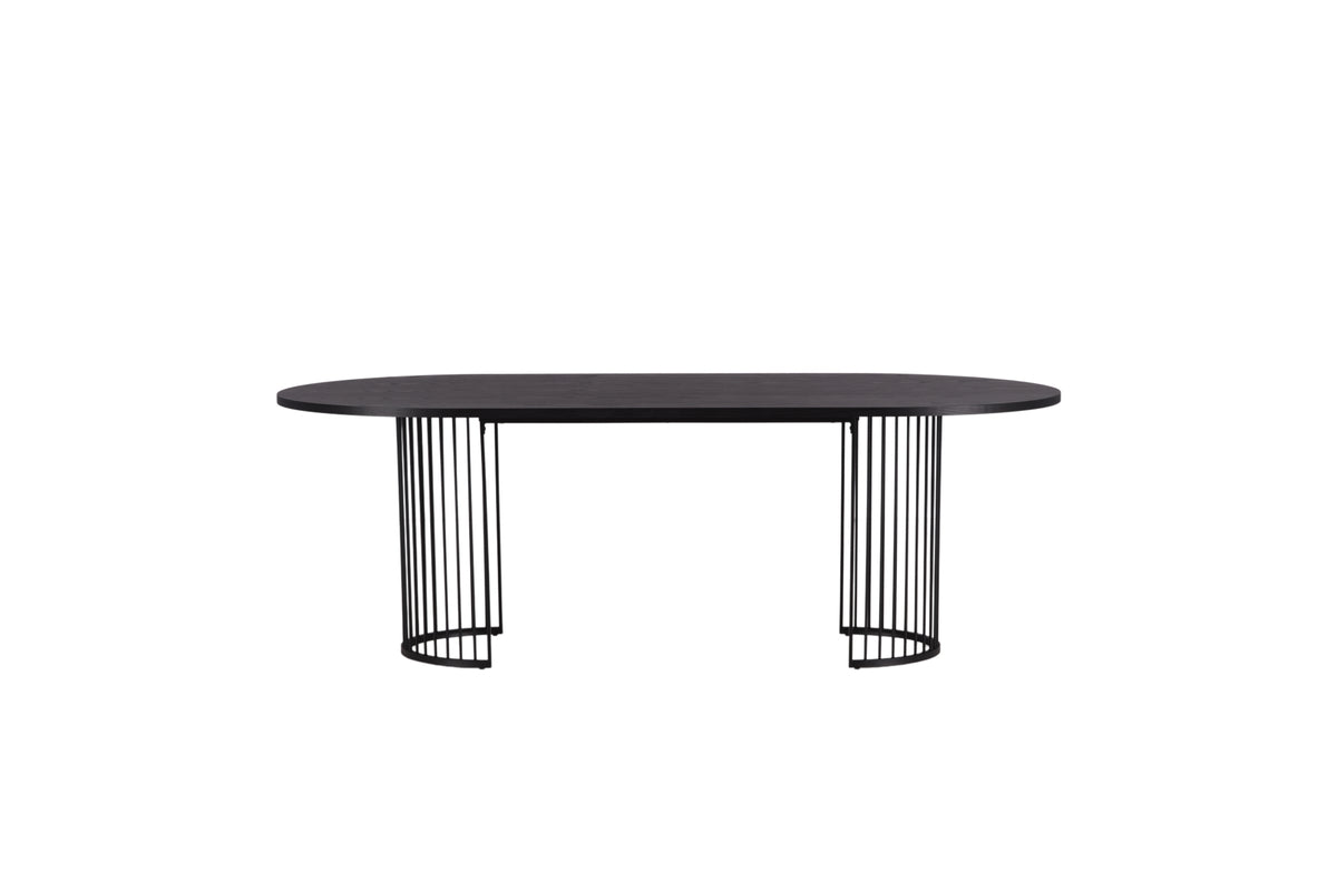 Hamneskär Ovala Matbord 220 x 110 Svart