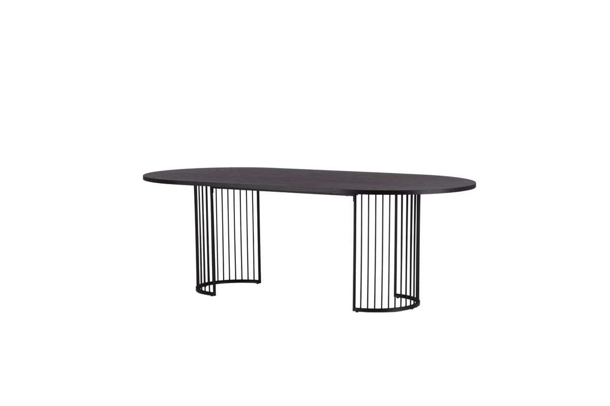 Hamneskär Ovala Matbord 220 x 110 Svart