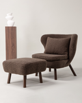 Ryxö Loungefåtölj + Pall Brun