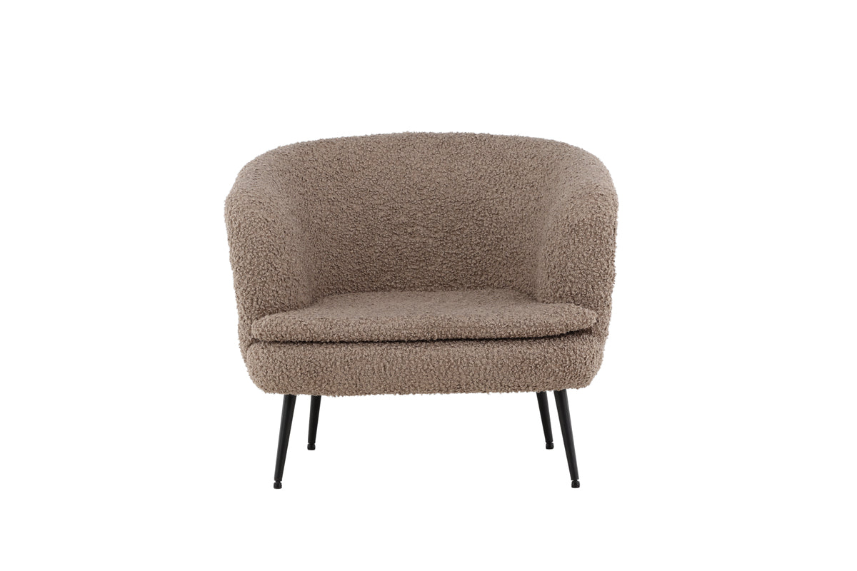 Nordkoster Fåtölj – Mörkbeige Teddy