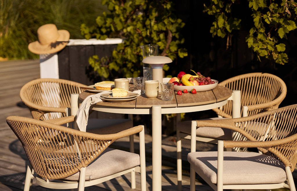 Viola Lunch Tallrik – Beige (Set om 4) 21cm