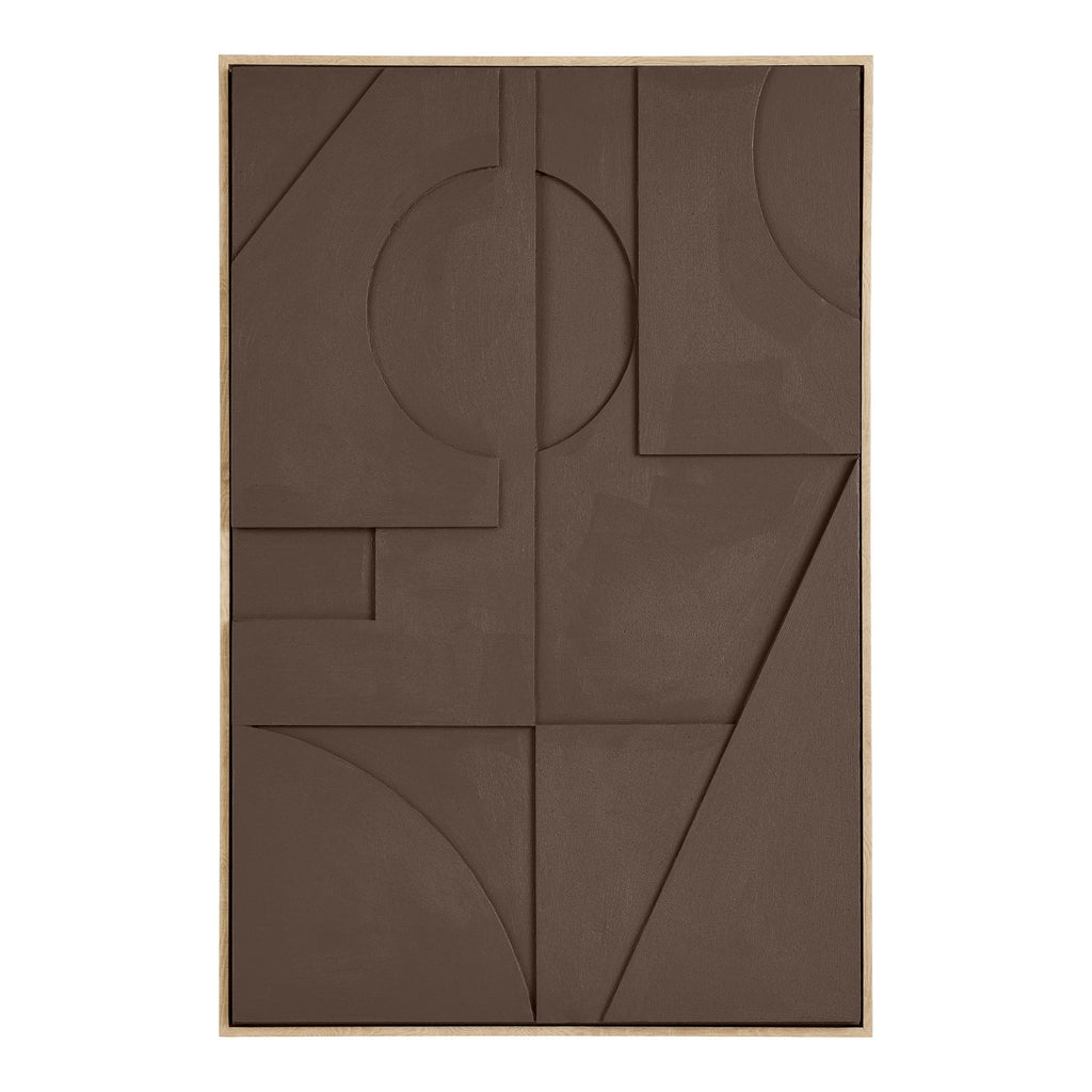 Isabella Relief Väggdekor – Brun 01