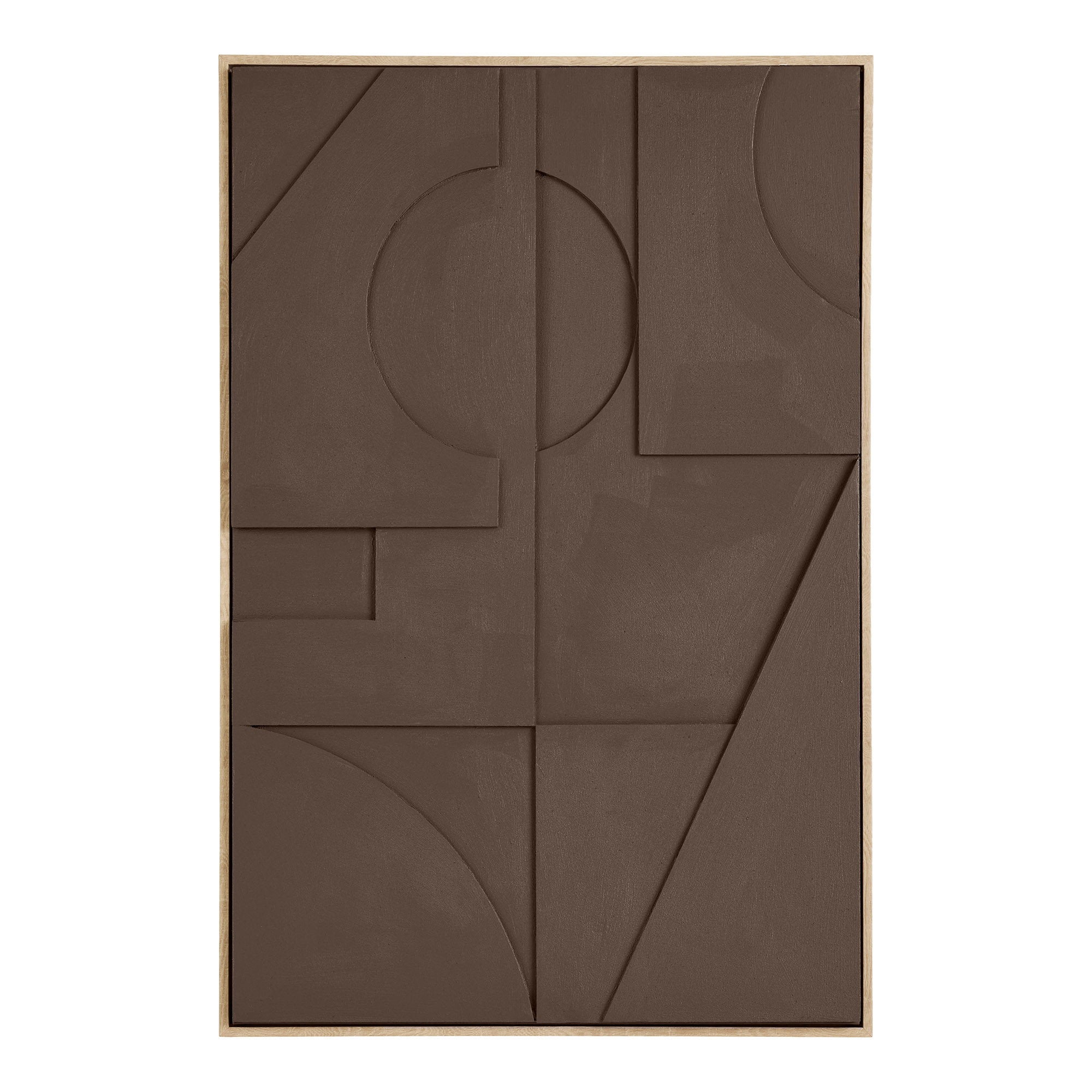 Isabella Relief Väggdekor – Brun 01