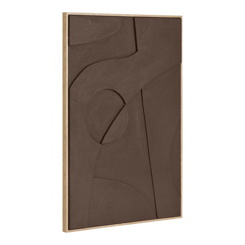Isabella Relief Väggdekor – Brun 02