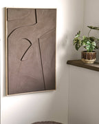 Isabella Relief Väggdekor – Brun 02