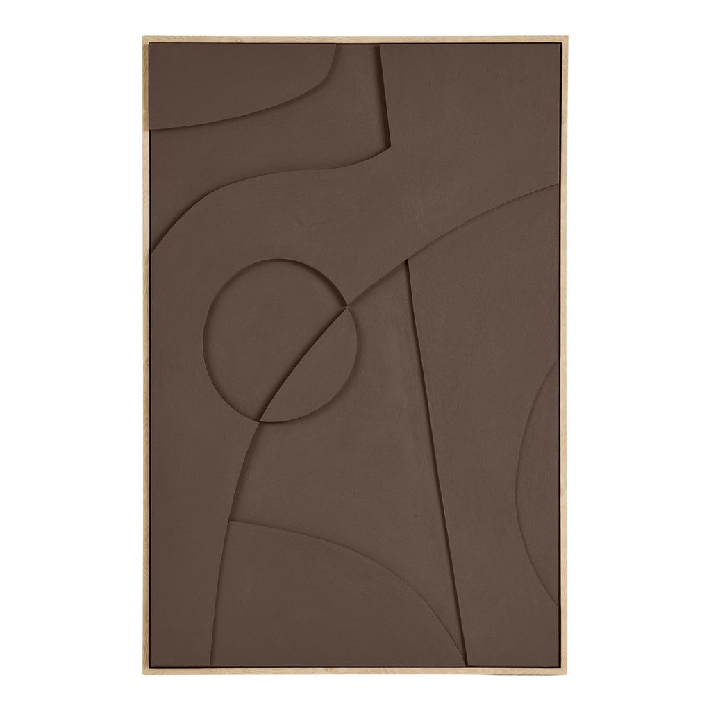 Isabella Relief Väggdekor – Brun 02