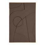 Isabella Relief Väggdekor – Brun 02