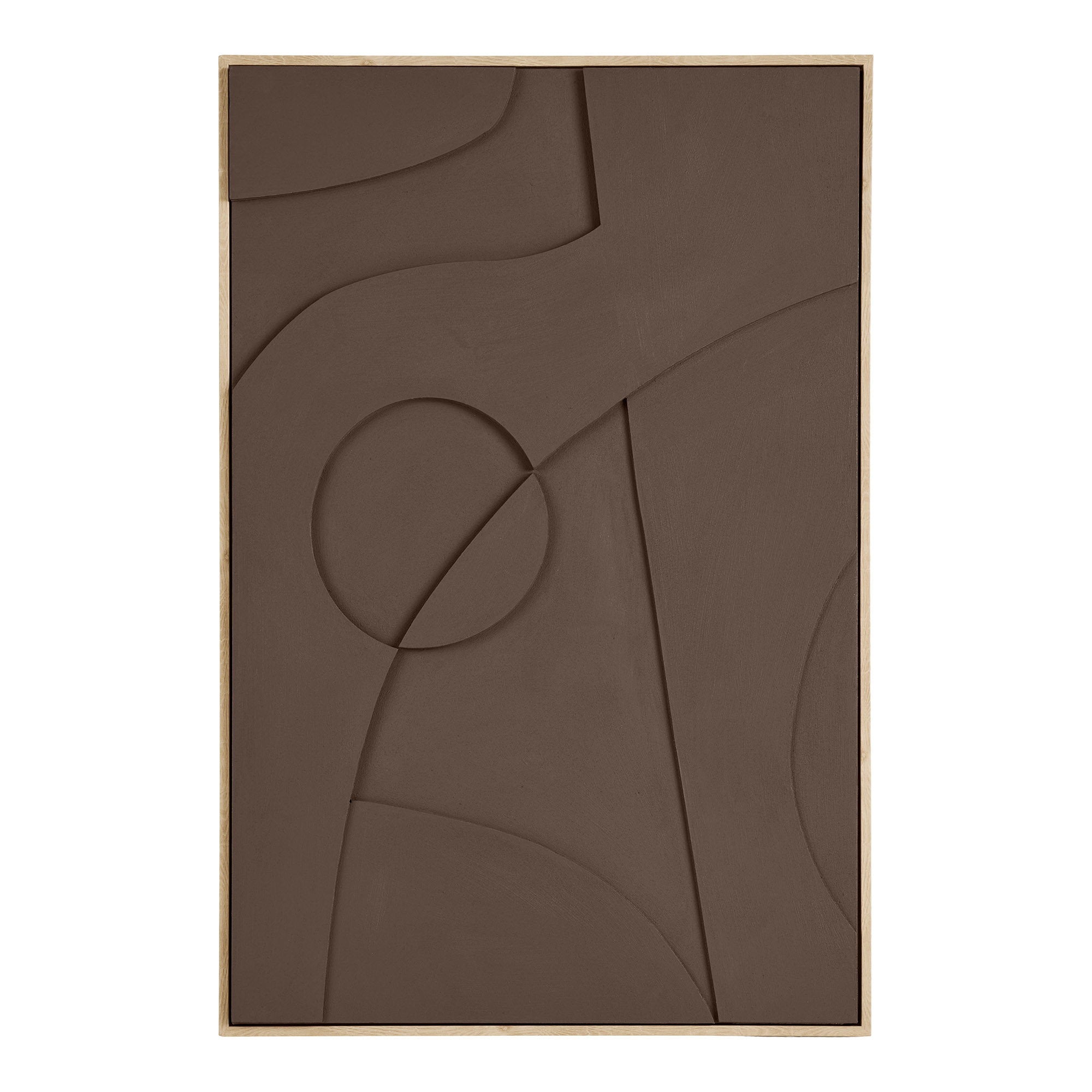 Isabella Relief Väggdekor – Brun 02