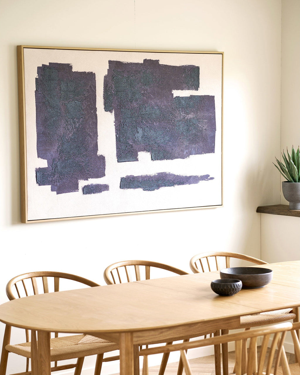 Edna Canvastavla med handmålade detaljer – 150 x 100cm