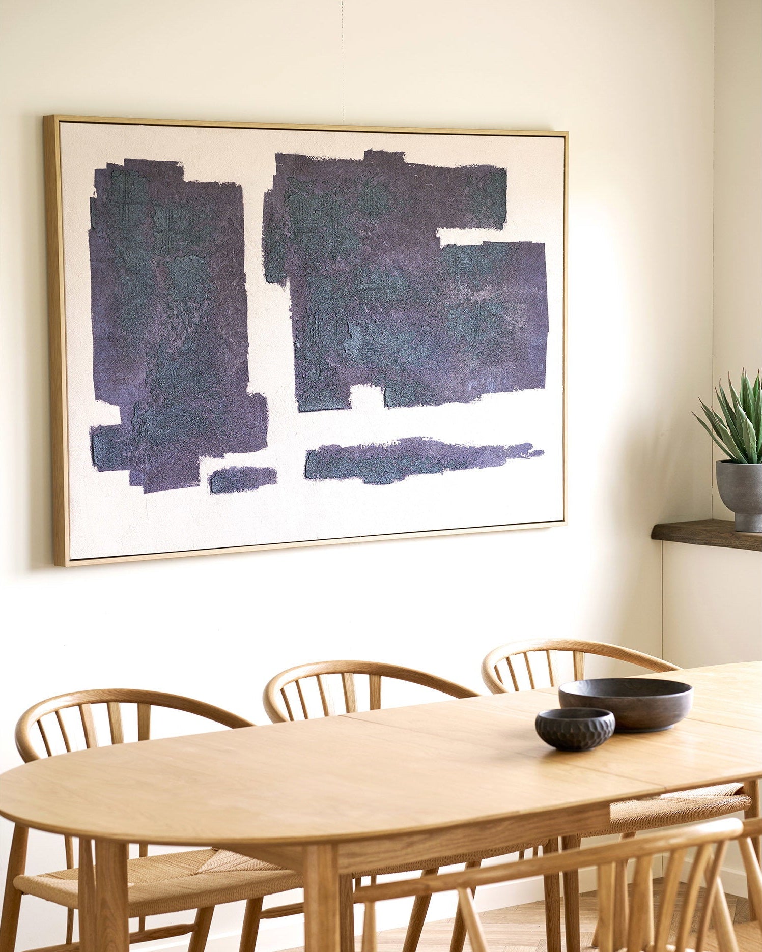 Edna Canvastavla med handmålade detaljer – 150 x 100cm