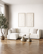 Noor Lounge Soffa – Off-white (Vänsterdivan)