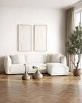 Noor Lounge Soffa – Off-white (Högerdivan)