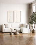 Noor Lounge Soffa – Off-white (Högerdivan)