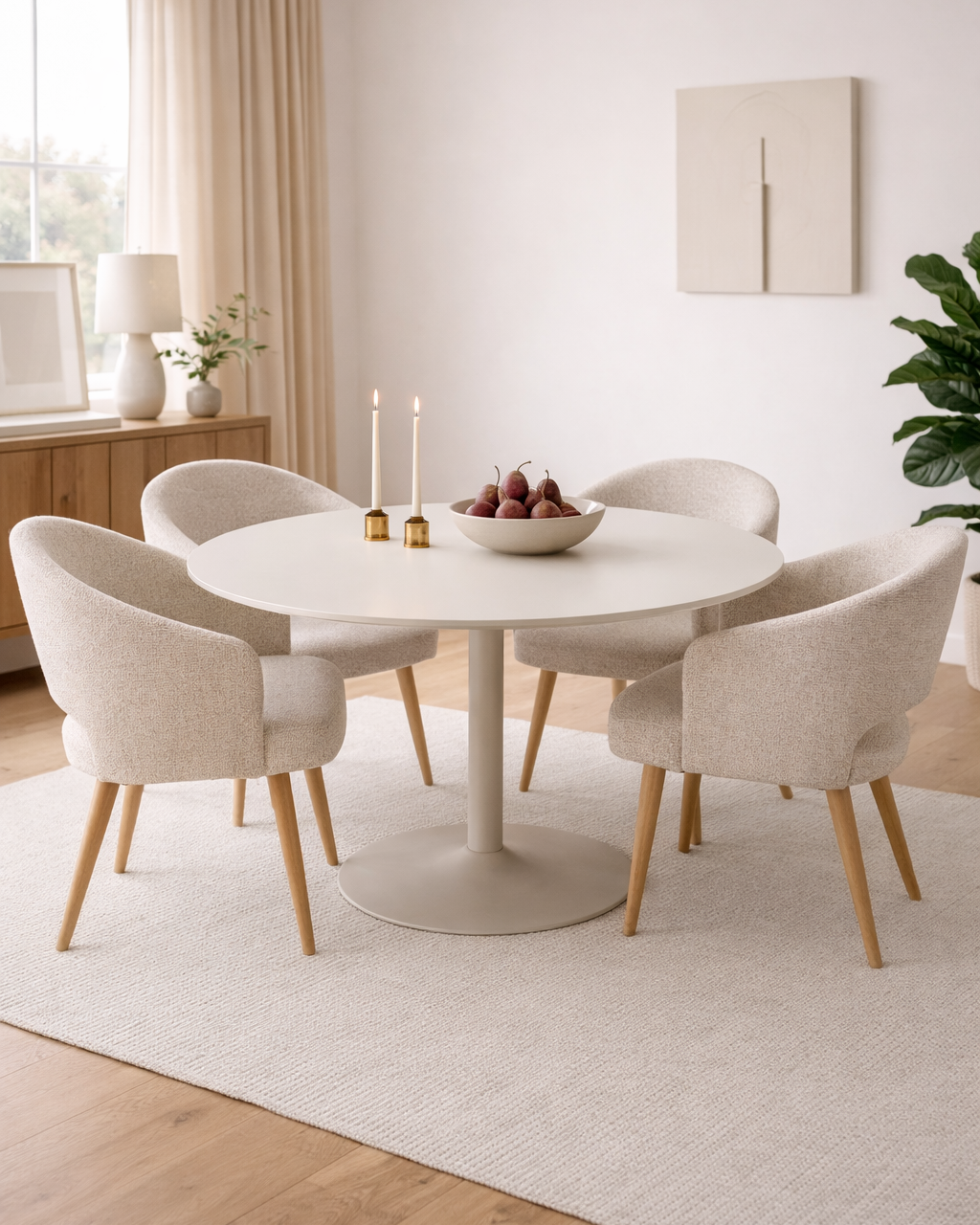 Riva Matbord – Sand ⌀120