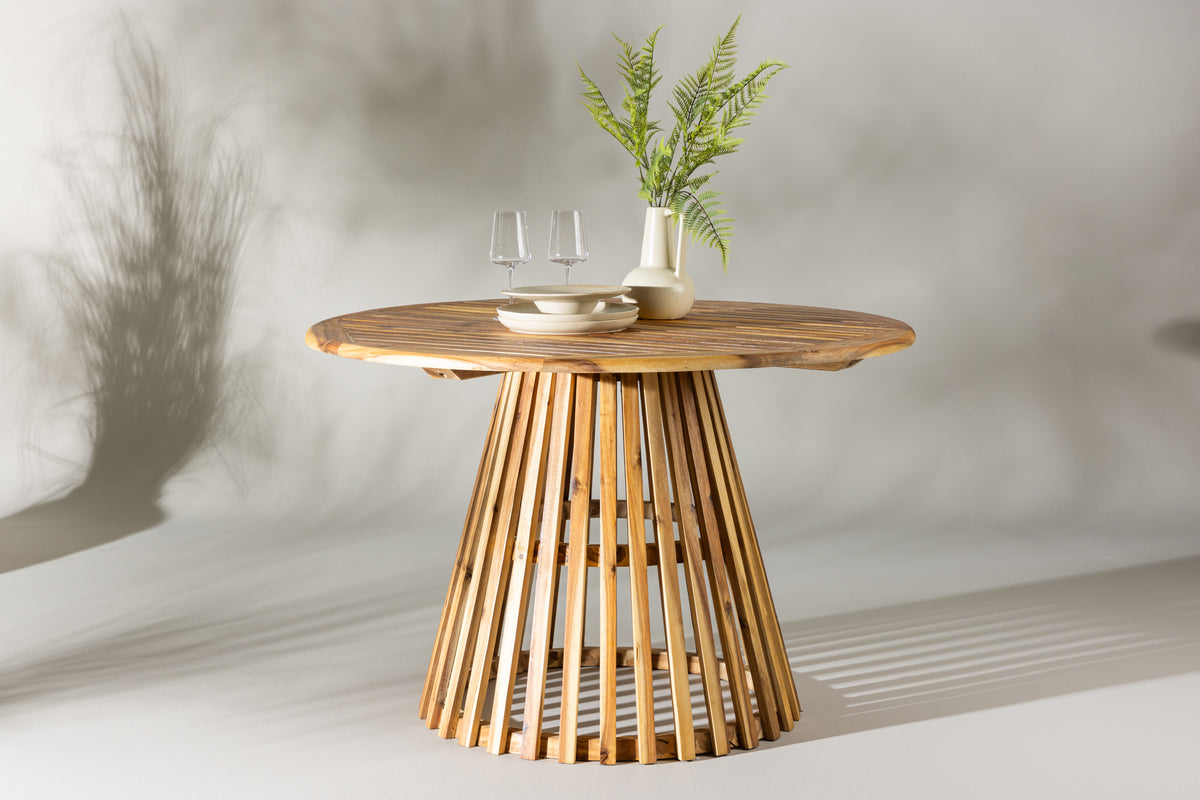 Lumpur Matbord ⌀120 Natur Akacia